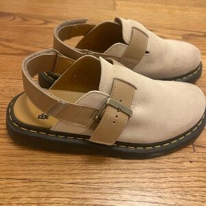 Dr. Martens Jorge II sling back mule in parchment